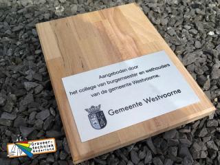 Aangeboden door tekst, plank 190x240x20mm hout